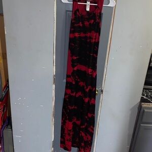 Go Couture Red and Black Maxi Dress